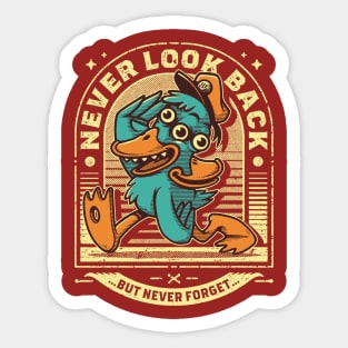 Never look back Sticker